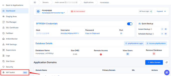 navigate to the WP Toolkit- Upgrade WordPress Version