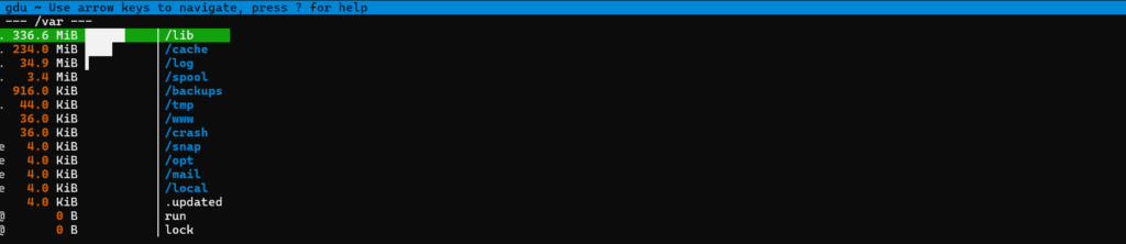 using gdu