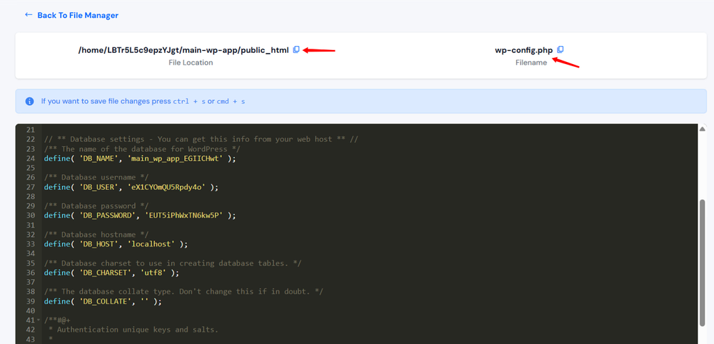 check and verify the details -
WordPress database connection error