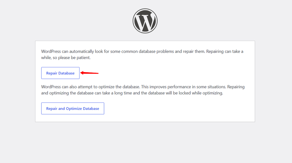 Repair Database