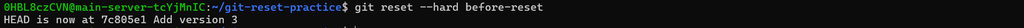 git reset - Git Reset to Previous Commit