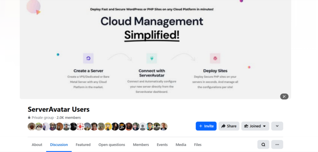 ServerAvatar Community - Facebook Groups