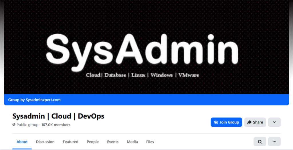 Sysadmin | Cloud | DevOps - Facebook Groups