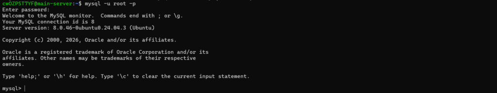 MySQL Login
