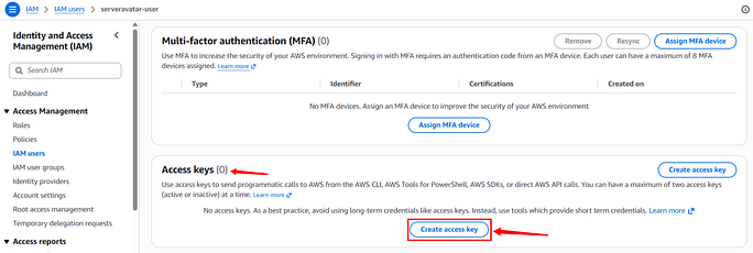 create access key