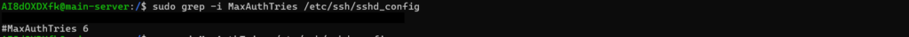 maxauthtries - Too Many Authentication Failures