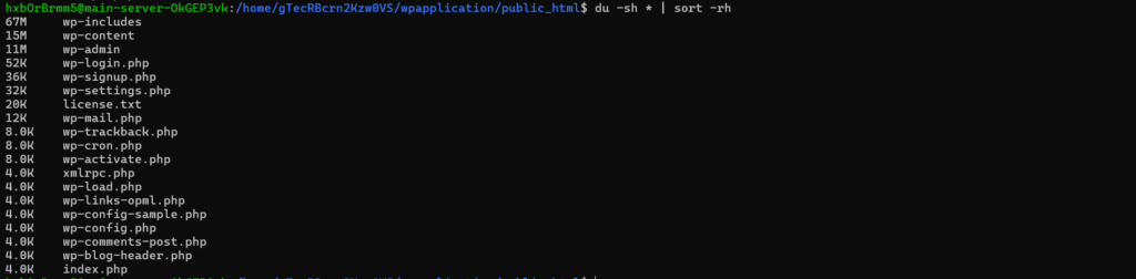 finding the largest directory