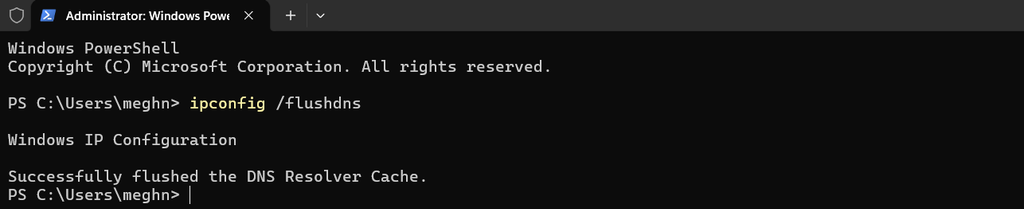 ipconfig - DNS_PROBE_FINISHED_NXDOMAIN