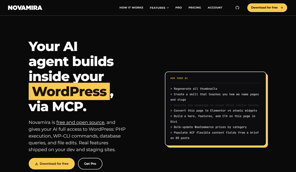 Novamira MCP Plugin